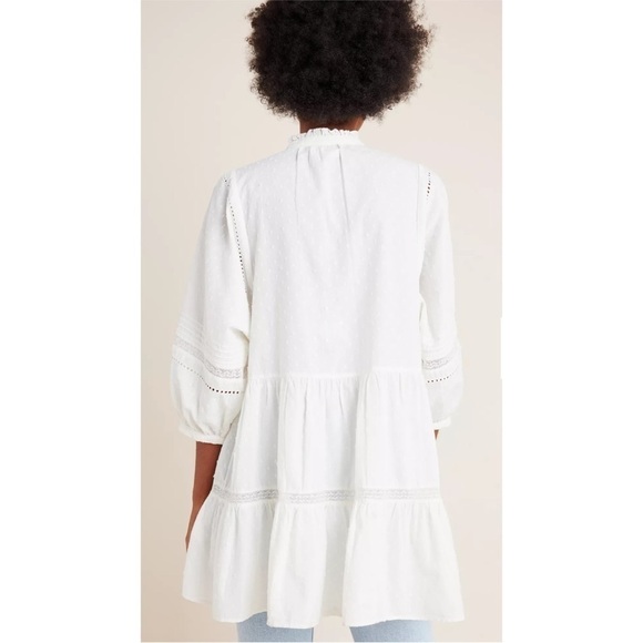 ANTHROPOLOGIE Vicenza Lace Babydoll Tunic Cottagecore Prariecore Romantic XS - Picture 3 of 11
